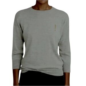 J. Crew Merino Wool Gray Sweater Scoop Neck XS